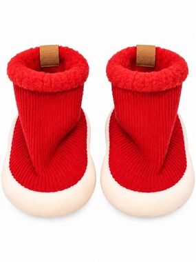 Jan&Jul Red Knit Winter Boots Like New